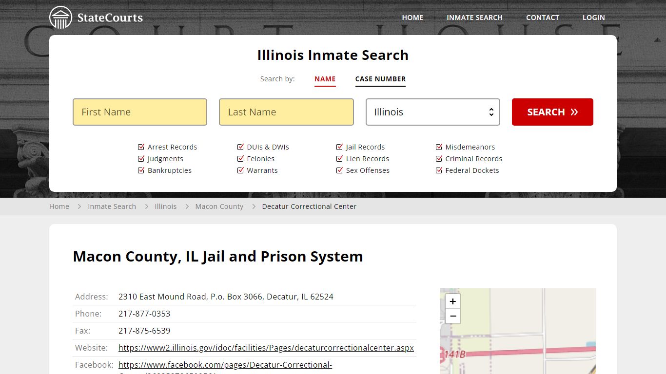 Decatur Correctional Center Inmate Records Search, Illinois - StateCourts